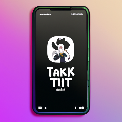 איור של סמארטפון המציג את אפליקציית TikTok