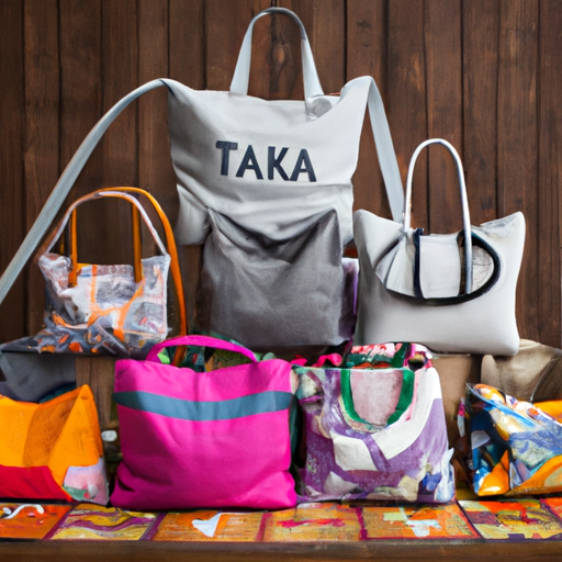 תצוגה תוססת של מגוון המוצרים המגוון של תיקי Tik Taka.