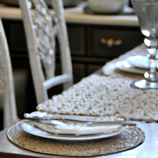 תמונה המציגה שולחן אוכל ערוך להפליא בסביבה ביתית, המדגישה את האלגנטיות של אירועים ביתיים.